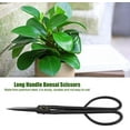 thumbnail image 3 of 205 mm Long Handle Bonsai Scissors Stainless Burgundy Leaf Tree Cutter Garden Tool Equipment, 3 of 5