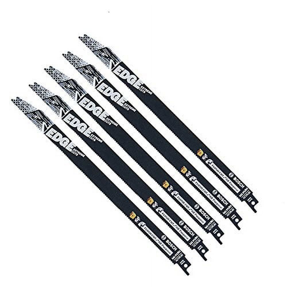 Bosch 5 Pack of Genuine 12-Inch 9/12 TPI Recip Saw Blades - RFM12V‑5PK