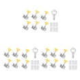 thumbnail image 3 of QualitChoice 6piece Durable Aluminum Door Lock - Universal And Multi-purpose Security Solution Window Lock Silver 60*25*25mm 3Set, 3 of 6