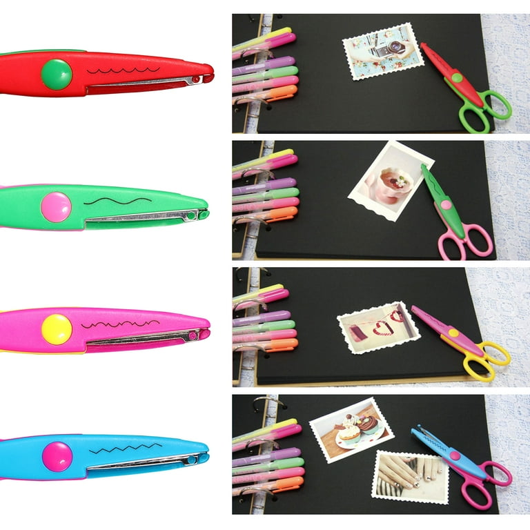 4 Pcs Kids Safety Scissors Art Craft Scissors Set for Kids and