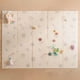 thumbnail image 1 of Tapete reversible para bebé, 77 x 58 pulgadas, plegable y ligera, para el piso, fácil almacenamiento y viaje, estrellas y cielo, 1 of 6
