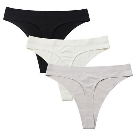

Baywell Women No Show Seamless Underwear Thong Invisible Soft Panties Multi Pack M-4XL