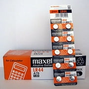 Maxell LR44 A76 Batteries 10 Count