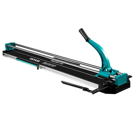 48" Manual Tile Cutter, Heavy-Duty Ceramic & Porcelain Tile Cutting Tool w/ Laser Guide, Tungsten Carbide Wheel, All-Steel Frame for Precision Cuts – Large Floor Tile Cutter