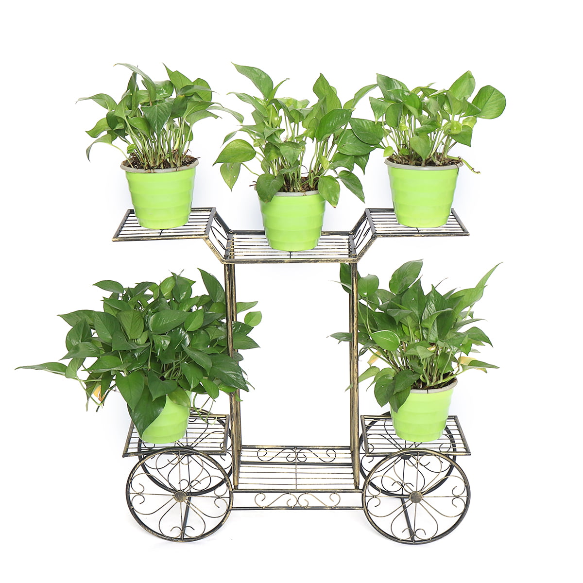 Outdoor Plant Storage Juvale Plant Stand Black Succulent Plant Stand Iron Bicycle Potted Plant Holder for Garden Decor Miniature Plant Stand Indoor 6.73 x 5.92 x 2.5 inches 