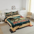 thumbnail image 3 of Erosebridal Family Theater Bedding Sets with Comforter, Retro Cinema Duvet Insert, Film Movie Reversible Bedding Comforter Set, Super Cozy Bedroom Decorative, 2pcs, 3 of 8