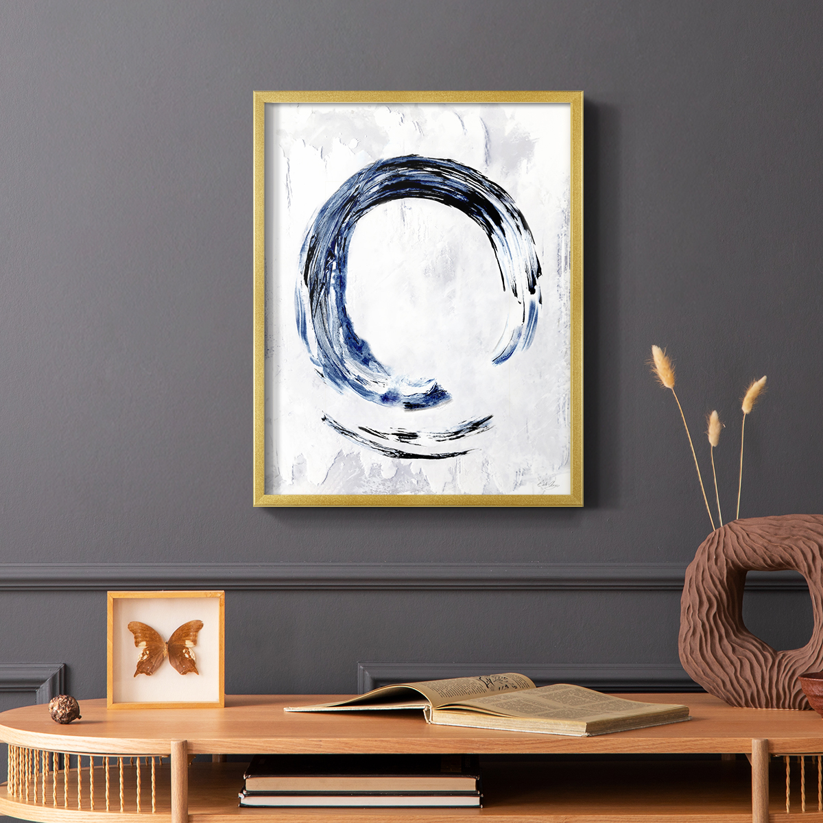 Moonglade II in Gold Solid Wood 8 x 10 Framed Print