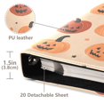 thumbnail image 3 of FORMRS 3 Ring Photo Album 4"x6" Self Adhesive Large Capacity PU Leather Cover, Colorful Halloween Pumpkin Pattern, 3 of 8