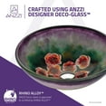 thumbnail image 4 of Anzzi Ls-Az220 Impasto 16-1/2" Glass Vessel Bathroom Sink - Hand Painted Mural, 4 of 7