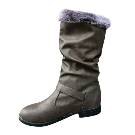 

New Years Eve Outfit Womens Boots Shoes Winter Snow Boots For Womenmiddle Women S Ankle Slipon Thermal Casual Winter Boots Breathable Warm Fashion Low Heels Boots Shoes Women S Boo
