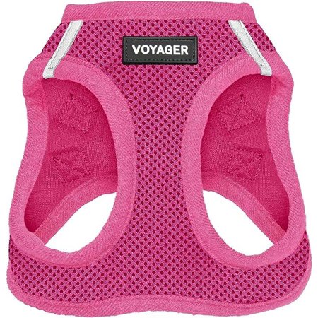 Voyager Step-In Air Dog Harness - All Weather Mesh Step in Vest Harness for Small and Medium Dogs and Cats by Best Pet Supplies - Harness (Fuchsia), XX-Small