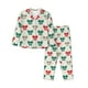 thumbnail image 1 of Fotbe Retro bows Conjunto de Pijama de Manga Larga para Mujer con Estampado, Ropa de Dormir de 2 Piezas, Conjunto de Casa Suave y Cómodo con Bolsillos-Medium, 1 of 7