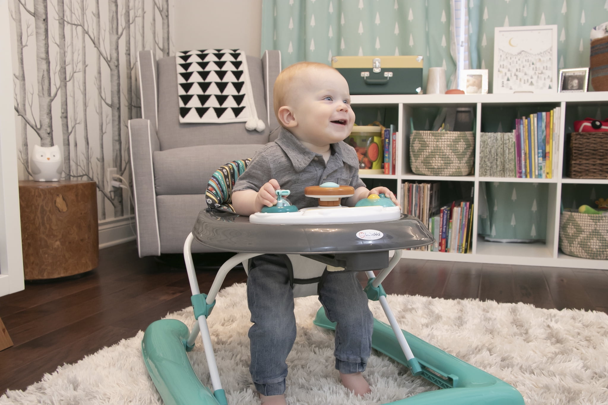 Babideal Rover Activity Walker with Sounds, Teal Boho - Unisex - 1