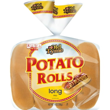 Schmidt Old Tyme Potato Long Hot Dog Rolls, 8 Count, 15 oz