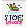 thumbnail image 3 of Ambesonne Book Shower Curtain, Vivid Cactus and Stars, 69"Wx75"L, Multicolor, 3 of 3