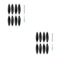 thumbnail image 4 of Cateissary 8 piezas Drone Hélice Desmontable Reemplazo Quadcopter Avión Hélices Componentes Accesorios con tornillo de montaje Type1 NO1, 4 of 6