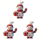 thumbnail image 1 of Muñeco Nieve para Navidad Mini Adornos Colgantes Favores Fiesta (Estilo B), 1 of 4