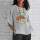 thumbnail image 2 of Camiseta holgada de manga 3/4 con cuello redondo y estampado a la moda para mujer Pompotops hfajkhk137147, 2 of 6