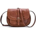 thumbnail image 1 of LHSHID Shoulder Bag for Women Leather Crossbody Purse Retro Satchel Handbag Lightweight Pocketbook, 1 of 6