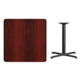 thumbnail image 5 of Flash Furniture Graniss 36'' Square Mahogany Laminate Table Top with 30'' x 30'' Table Height Base, 5 of 5