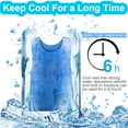 thumbnail image 7 of Cooling Vest for Women Men Cool Vest Heatstroke Prevention Body Cool Down Cold Vest for Hot Weather Evaporative (Blue), 7 of 7