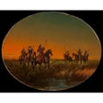 thumbnail image 3 of John Mix Stanley 24x20 Black Modern Framed Museum Art Print Titled - The Challenge (ca. 1870), 3 of 5