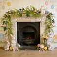 thumbnail image 4 of Easter Garland Eggs Garland Decorations for Mantle Spring Artificial Garland with Easter Pastel Eggs for Indoor Home Fireplace Table Centerpiece Party Decor, 4 of 6