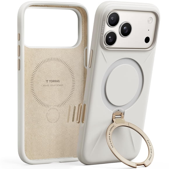 Funda para Celular TORRAS Ostand Q3 para iPhone 17 Pro Max Marfil