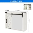 thumbnail image 4 of DEXTRUS 31.5" Wall Mount Medicine Cabinet with Mirror Sliding Door, Bathroom Storage Cabinet, White, 4 of 8