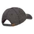 thumbnail image 4 of Star with Ribbon Embroidered Washed Cap - Black OSFM, 4 of 5