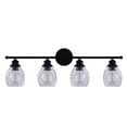thumbnail image 5 of Aspen Creative 62320, Bathroom Vanity 4 Lights Fixture, 32" W x 10-3/8" H x 6-7/8" E, Oil Rubbed Bronze Finish, Bulb Not Included, 5 of 8