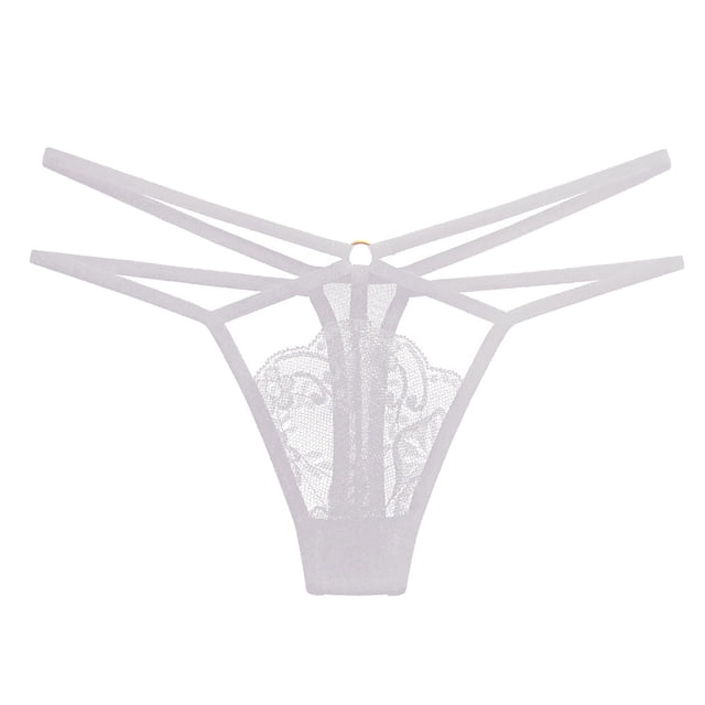 Gibobby Ropa interior bikini elástica para mujer Bikini para mujer, cintura , encaje, sexy, sin costuras, , para fitness, ropa interior, tanga(Blanco,Talla única)