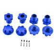 thumbnail image 1 of 4 piezas de bujes de rueda estriados, adaptador de bujes hexagonales de metal de alta resistencia Azul, 1 of 7