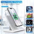 thumbnail image 3 of Cshidworld Wireless Charger, 3 in 1 Fast Wireless Charging Station Compatible with iPhone 16/15/14/13/12/11 Pro Max/XS, Apple Watch 10/9/8/7/6/5/4, AirPods 4/3/2, Samsung Galaxy(with Adapter), 3 of 9