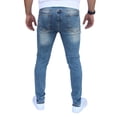 thumbnail image 2 of Pantalón rasgado de mezclilla stretch John Silver  Corte skinny Color azul vainilla, 2 of 4