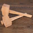 thumbnail image 3 of 100/130mm Clear Texture Beech Wooden Hammer Diy Household Mallet Hand Tools Jikaix, 3 of 5