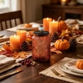 thumbnail image 6 of Decorative Vintage Glass Storage Jar with Airtight Lid and Pumpkin Knob 6 Inch Canister for Fall Thanksgiving Table Centerpiece Kitchen Countertop Display, 6 of 6