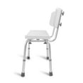 thumbnail image 3 of DMI Non‑Slip Shower Chair Bath Seat, Aluminum Tub Bench, No‑Tools Assembly, Adjustable Height, 300 lb Capacity, White, 3 of 8