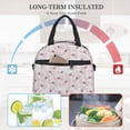 thumbnail image 4 of Disketp Cute Bow Tie Lonchera Térmica para Mujer y Hombre, Bolsa de Almuerzo Reutilizable e Impermeable para Trabajo, Viajes y Picnic, 4 of 7