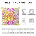thumbnail image 5 of Nawypu  Bohemian Floral Cushion Covers, Boho Throw Pillow Covers Yellow Purple Ombre Flowers Pillow Covers,Retro Ethnic Design Persian Tribal Pattern Cushion Cases Waterproof, 5 of 5