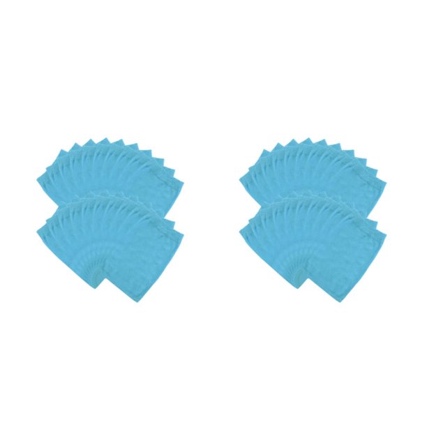 Bewildely filtro de malla herramienta de limpieza de red de nylon mano de obra conveniencia práctica multipropósito lavable azul profesional Azul/20 Piezas 2Conjunto