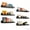 black, variant on 6-Piece White Nursery Book Shelves, Metal Floating Shelves for Wall, 16 Inch Scalloped Book Shelf for Kids Room, Bathroom, Bedroom, Playroom Wall Decor(6 Count)