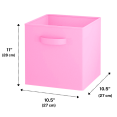 thumbnail image 2 of Purebryt Foldable Cube Storage Bin, 6 Pack, Pink, 2 of 4