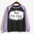 thumbnail image 4 of Chandails à Capuchon de Mode pour Femmes 2023 T-shirt Imprimé Manches Longues Blouse Col Rond Hauts Décontractés Chandail en Molleton 50 % de Rabais Liquidation Costumes Halloween/noël, 4 of 5