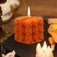 thumbnail image 5 of Vela de Cera de Soja con Forma de Esqueleto para Halloween | Vela Artesanal de Calavera Naranja | 6X6X6Cm | Adorno Aromático | 160G, 5 of 6