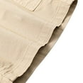 thumbnail image 4 of CaComMARK PI Cargo Shorts for Men Casual Workwear Shorts Loose Summer Outdoor Sports Pants Half Shorts Pants Khaki 16(4XL), 4 of 6