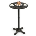 thumbnail image 2 of Costway 24” Patio Round Bar Table with Carved Texture for Garden Backyard Balcony, Poolside, 2 of 10