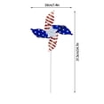 thumbnail image 3 of 10 Pack Pinwheels Patriotic Decorations, American Flag on Stick Wind Spinners with Stake for Independence Day, Memorial Day Julys of 4th Party Supplies Pinwheels for Garden Home Decor Kids Toys, 3 of 5