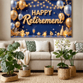 thumbnail image 2 of Decorative Design Happy Retirement Banner Balloon Decoration Party Backdrop for Retirement Celebration Indoor Party Event Decoration, 2 of 9