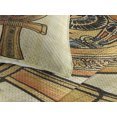 thumbnail image 3 of Ambesonne Egyptian Quilted Coverlet 3 Pcs, Antique Culture Sign, King Size, Cream Orange, 3 of 4